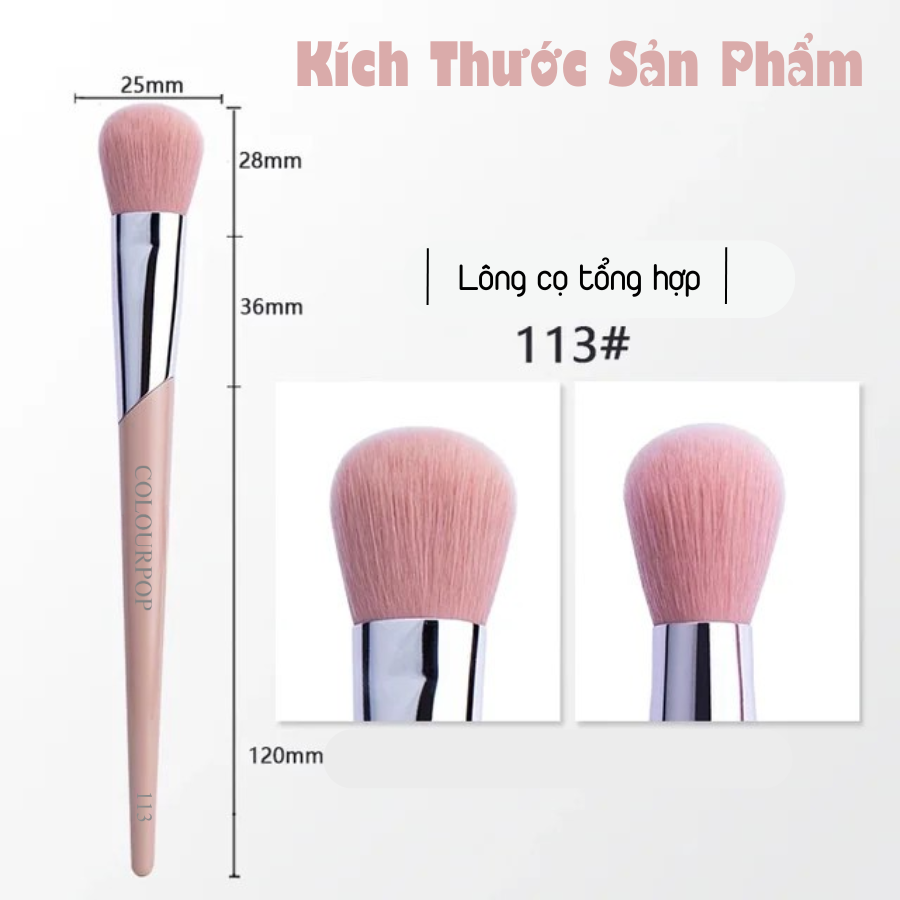 Cọ Má Hồng Lông Mềm COLOURPOP Blush Brush C113